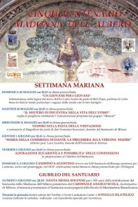 locandina madonna dell'albero